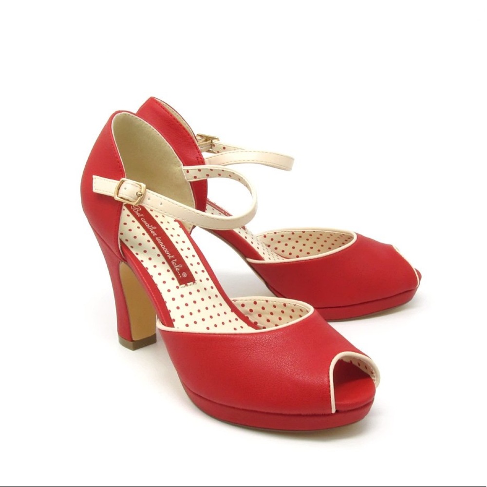 BAIT Laurel Heels in Red Sz 8.5